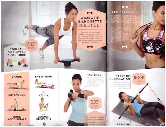 Fitness accessories on sale at Lidl