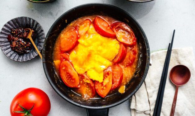 Classical Chinese tomato egg stir fry
