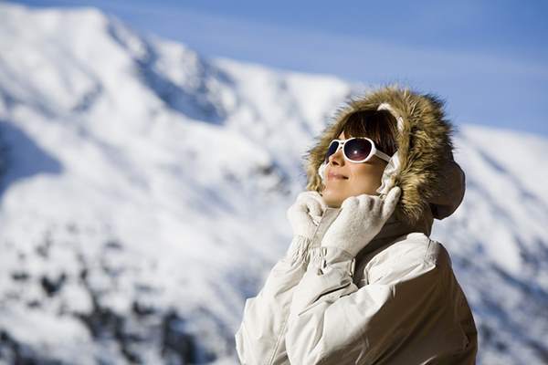 Sun exposure in winter