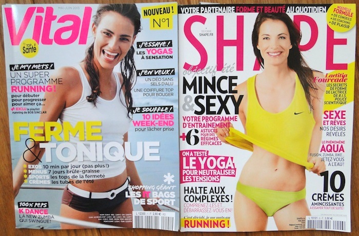 The new French women’s fitness magazines: Shape and Vital